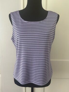 90s Lavender Stripe Tank Top